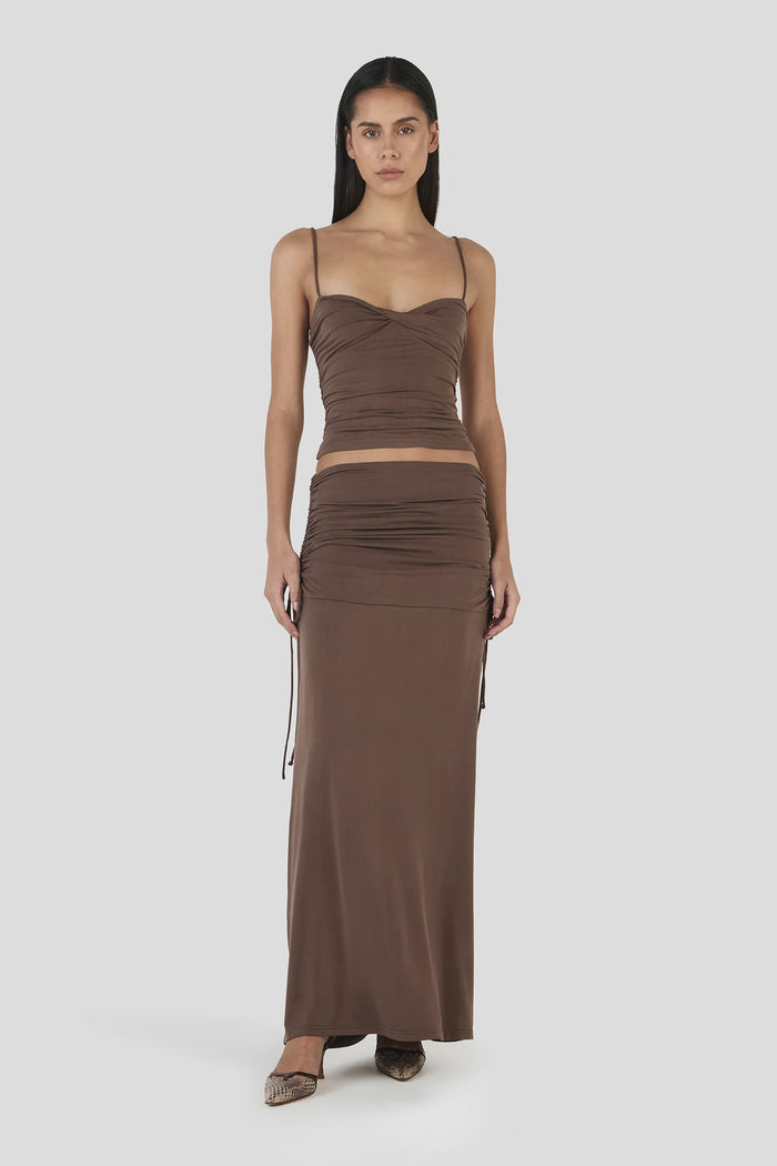 Heather Maxi Skirt (Chocolate)