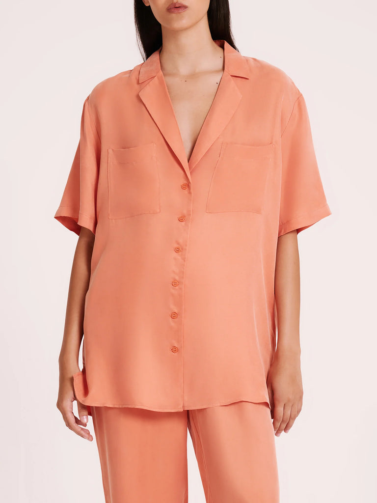 Nude Lucy Lucia Cupro Shirt (Watermelon)