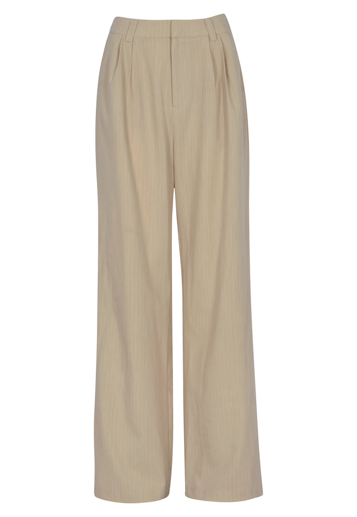 Pippa Malvo Pant (Beige Pin Stripe)