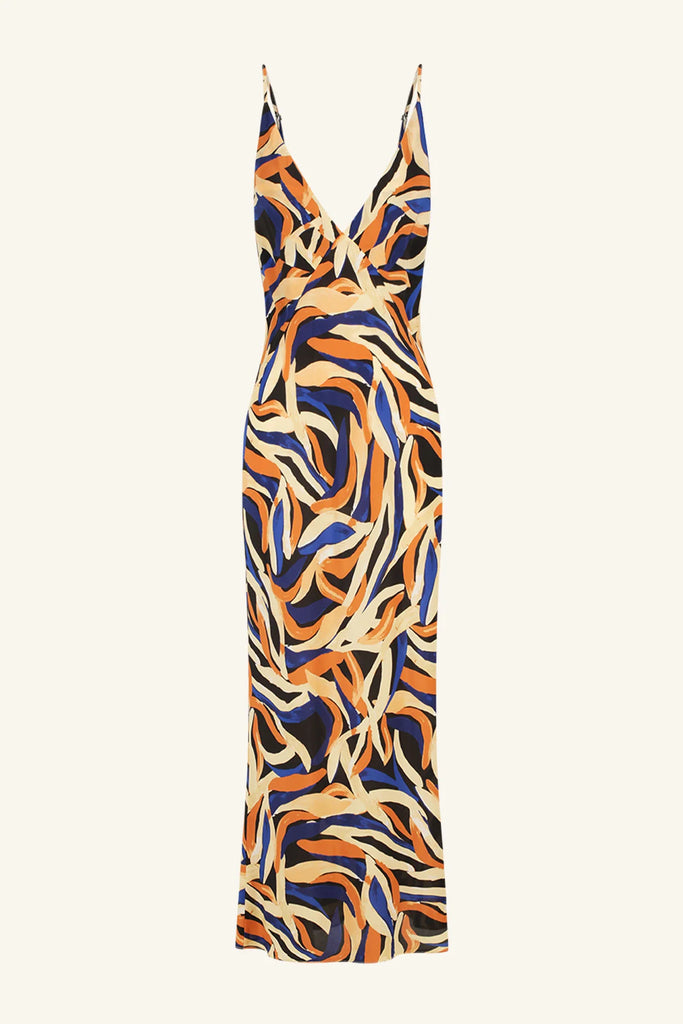 Shona Joy Palma Silk Plunged Slip Maxi Dress