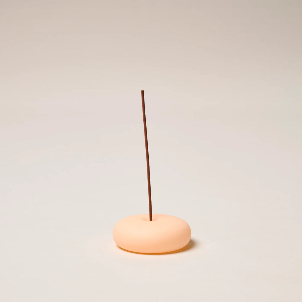 Frosted Glass Holder Small (Peach)