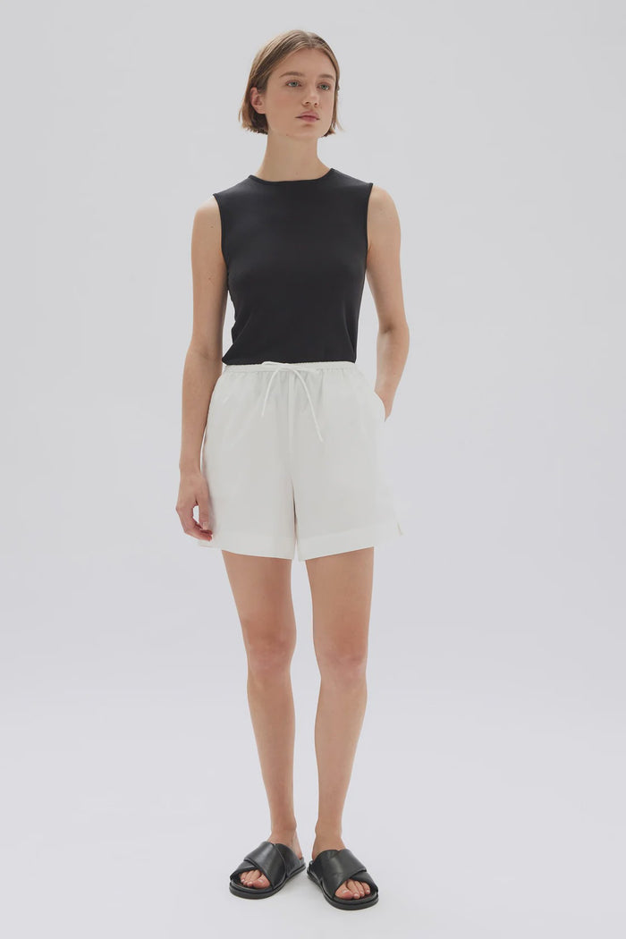 Assembly Label Philipa Poplin Short (White)