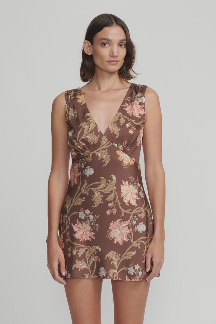 Hansen & Gretel Quinn Dress (Carob Floral)