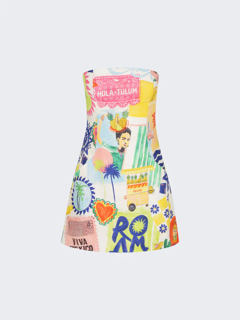 ROAME. Alba Mini Dress (Hola Tulum)