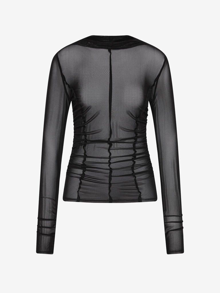 Delila L/S Top (Black)