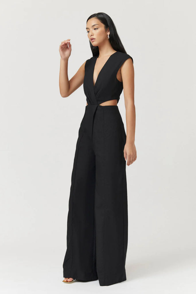 SUBOO Skylar Cut Out Jumpsuit (Black)