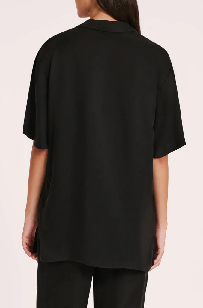 Nude Lucy Lucia Cupro Shirt (Black)