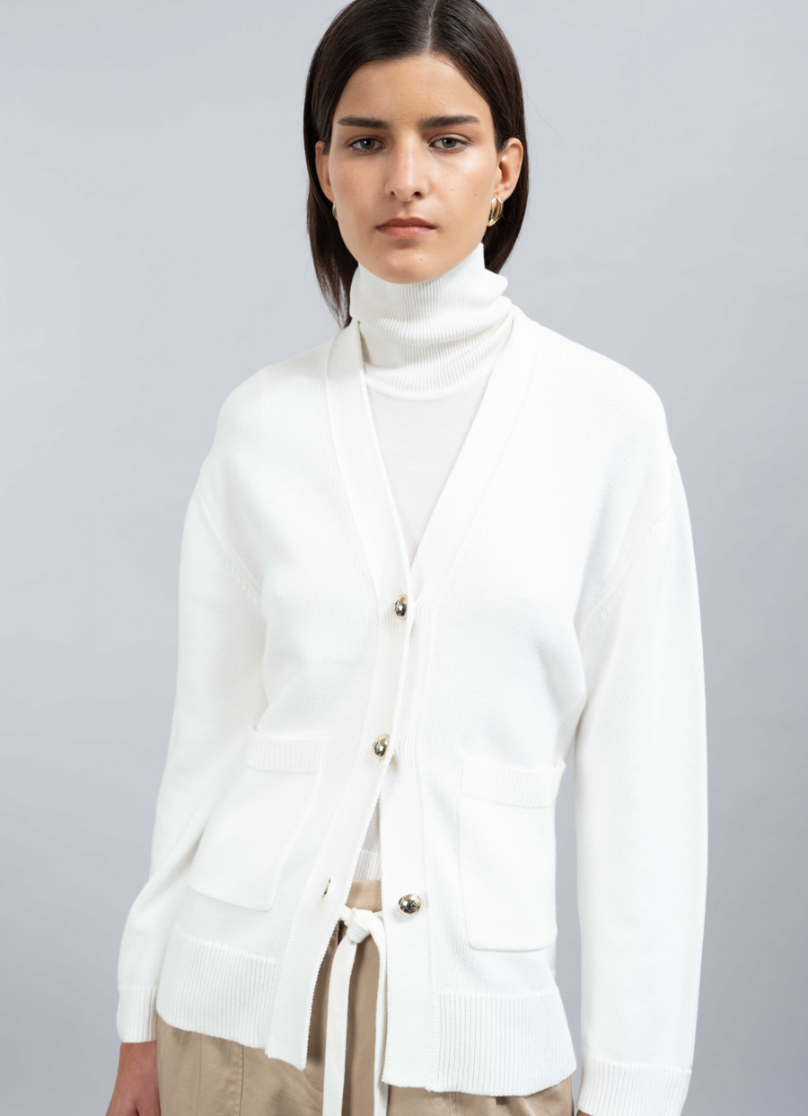 Vicinity Cardi (White Wash)