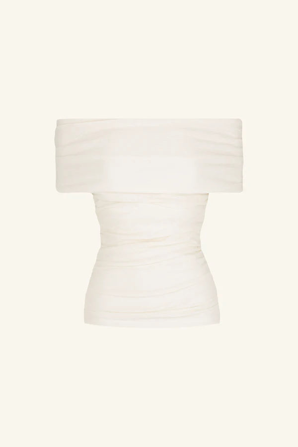Beau Off Shoulder Top (Ivory)