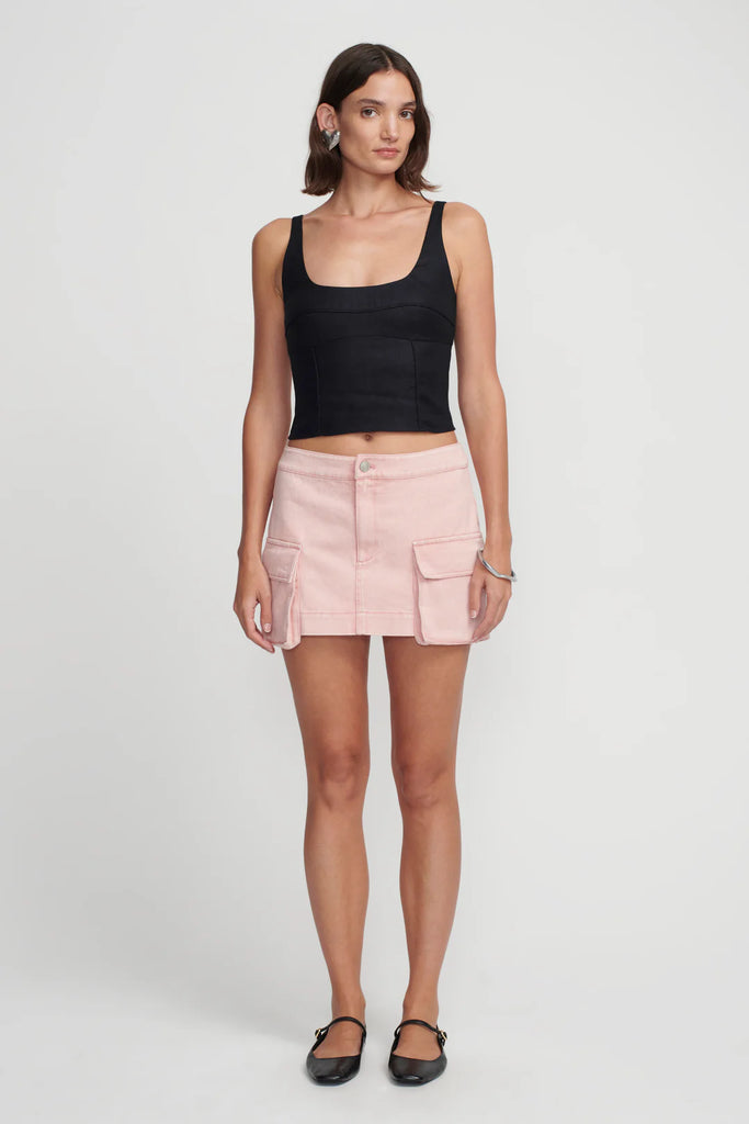 Hansen & Gretel Ollie Denim Skirt (Blush)
