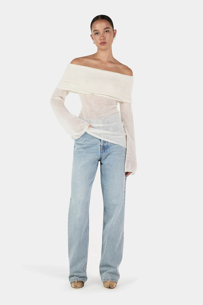 Tozzi Knit Top (Ivory)