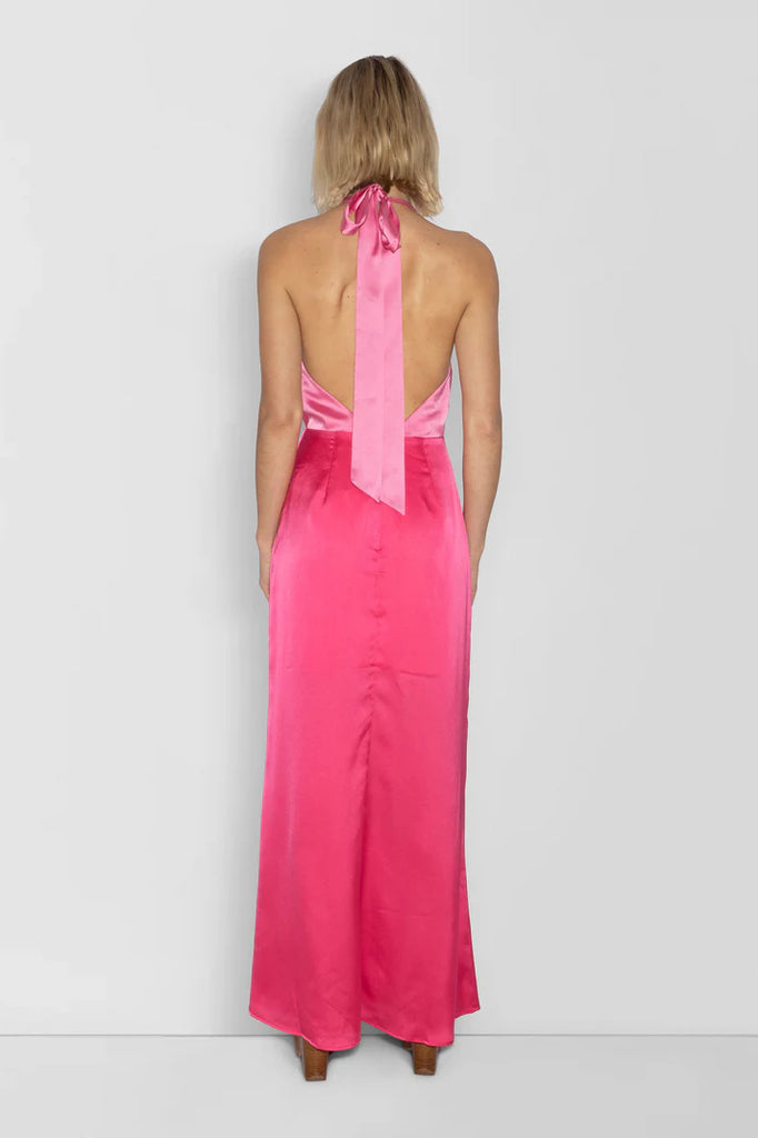 The Wolf Gang Oahu Slip Dress (Hot Pink)