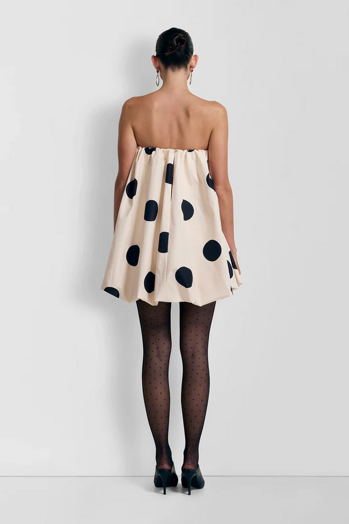 Gaia Bubble Dress (Creme Spot)