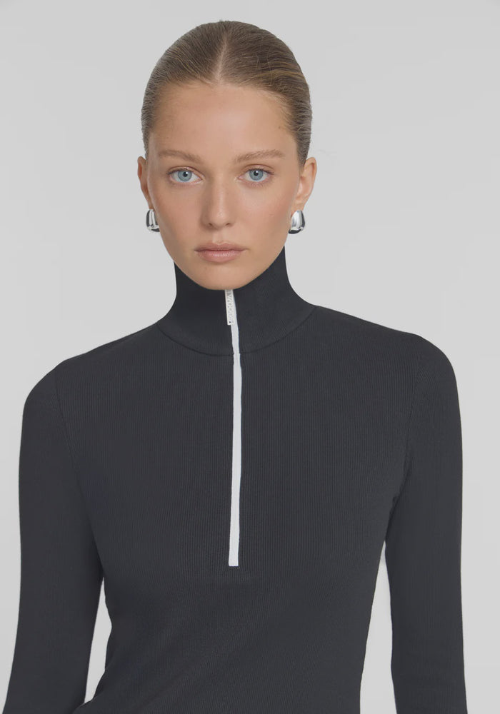 Summit Rib Turtleneck (Black)