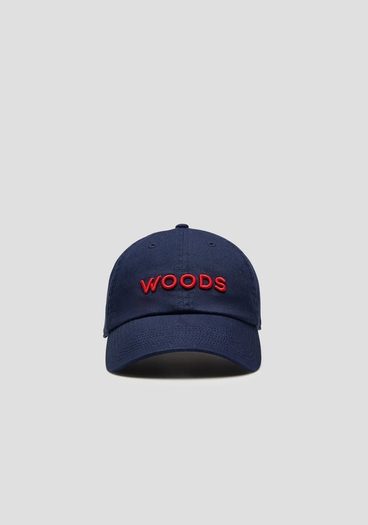 Woods Cap (Navy/Red)