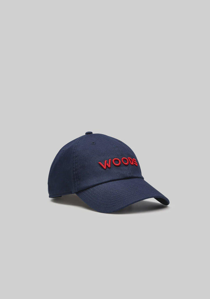 Woods Cap (Navy/Red)
