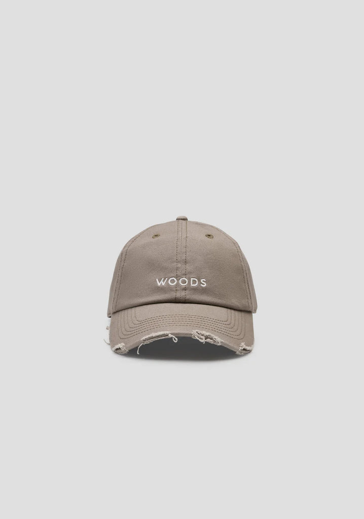 Woods Distressed Cap (Latte)