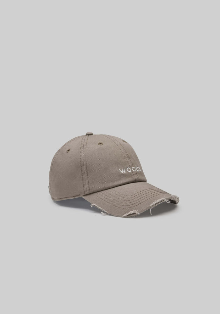 Woods Distressed Cap (Latte)