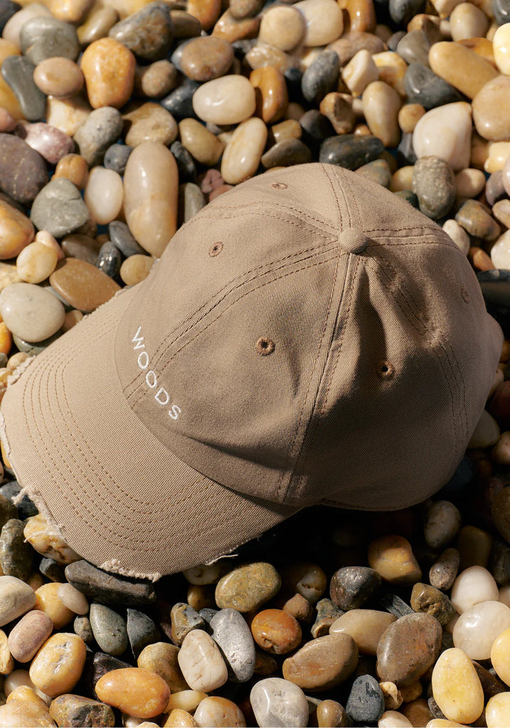 Woods Distressed Cap (Latte)