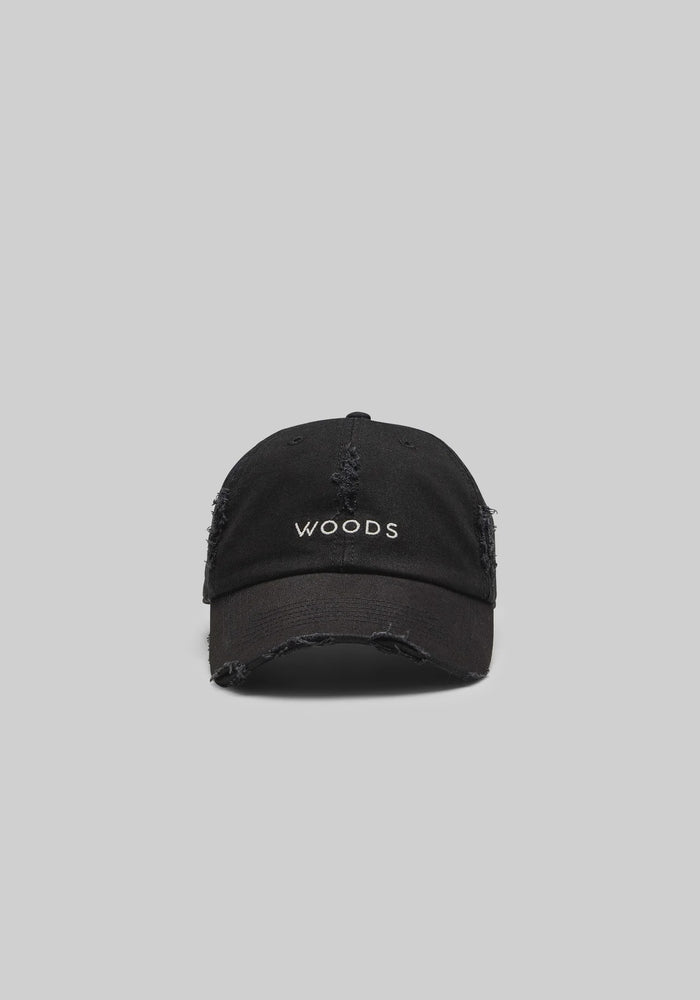 VW Woods Distressed Hat (Black)