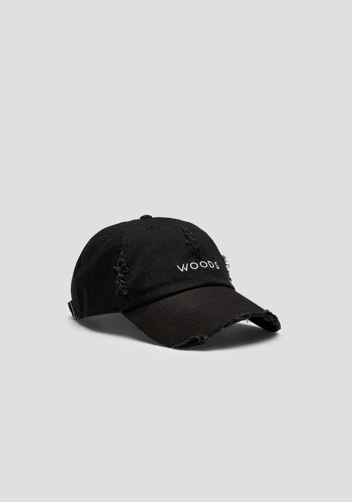 VW Woods Distressed Hat (Black)