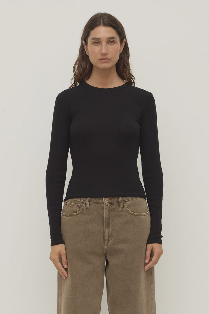 Zali Long Sleeve Tee (Black)