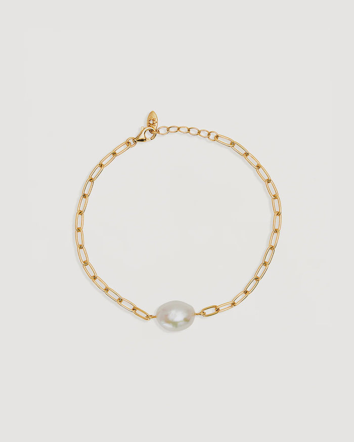 Breathe Pearl Bracelet (18k Gold Vermeil)
