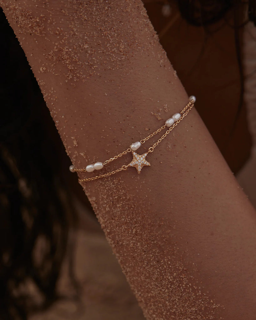 Serene Dreams Pearl Bracelet (18k Gold Vermeil)