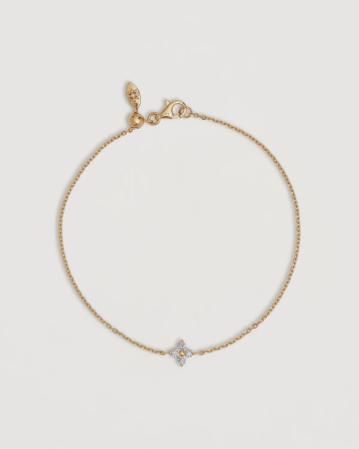 Crystal Bloom Bracelet (18k Gold Vermeil)