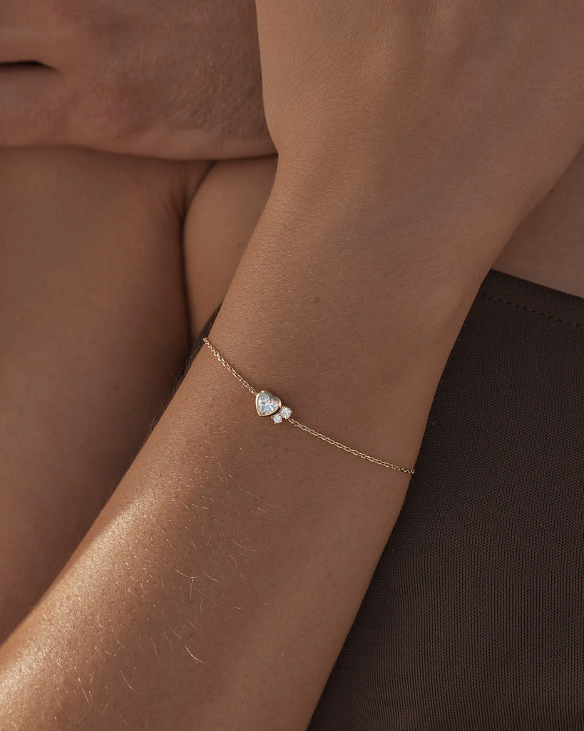 Dream Lover Heart Bracelet (18k Gold Vermeil)