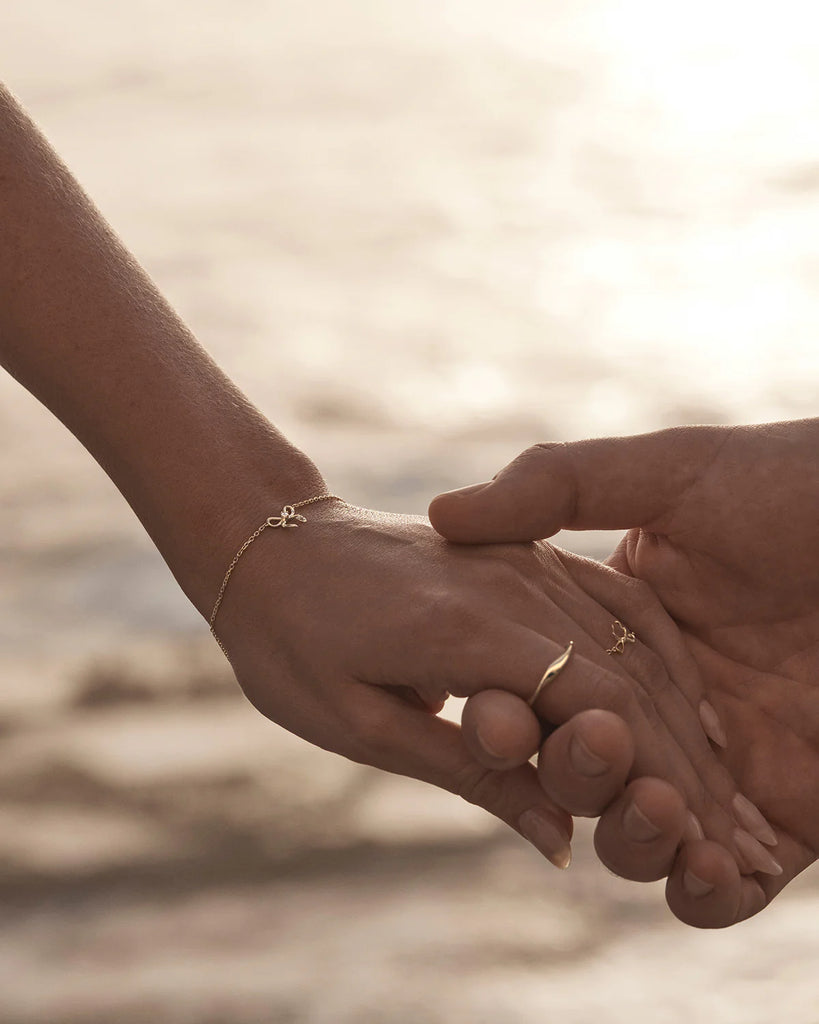 Forever More Bow Bracelet (18k Gold Vermeil)