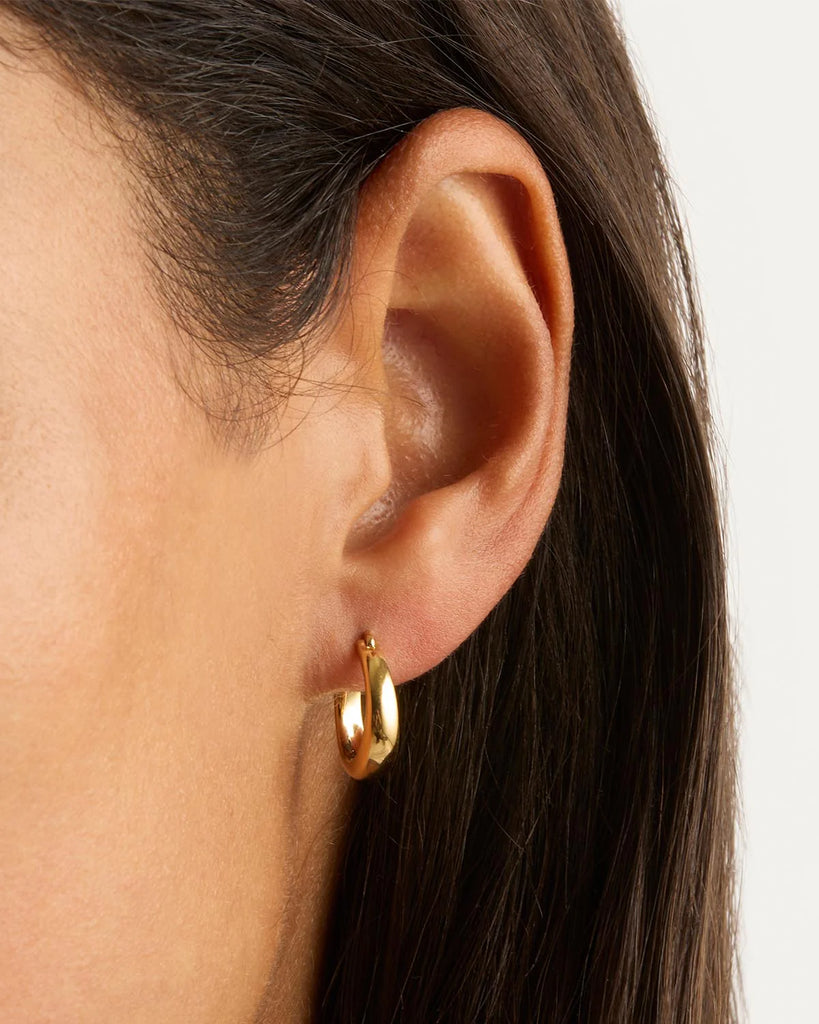 By Charlotte Infinite Horizon Small Hoops (18k Gold Vermeil)