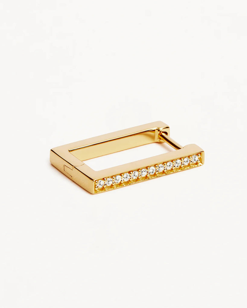 18K Gold Vermeil With Love Hoops
