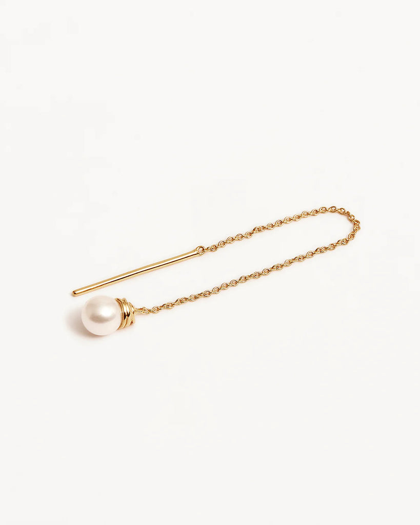 Whispers of Tranquillity Pearl Thread Earrings (18k Gold Vermeil)