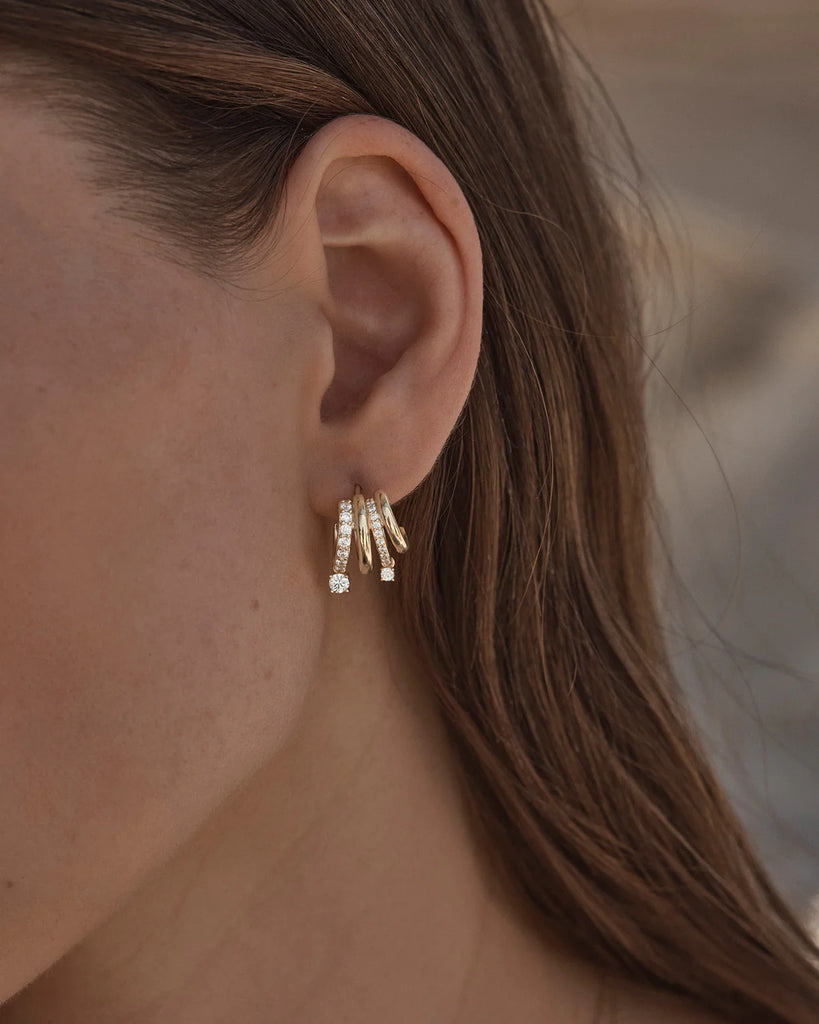 With Every Breath Illusion Hoops (18k Gold Vermeil)