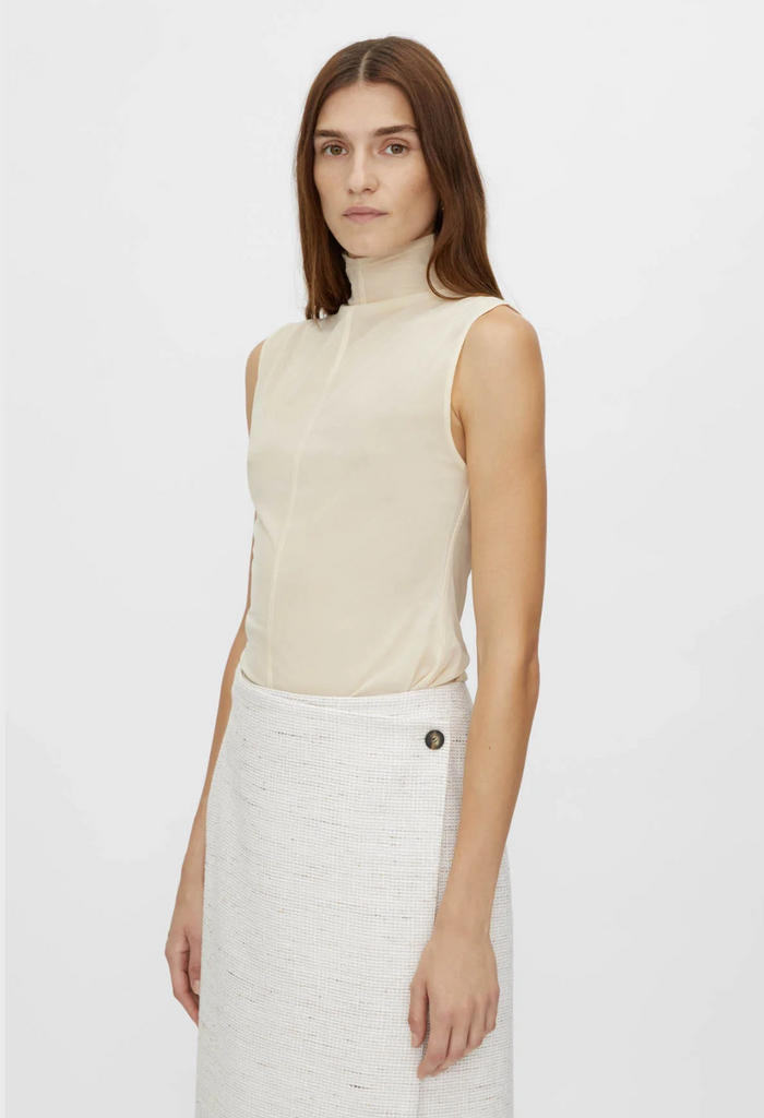 Hyperion Sleeveless Top (Nude)