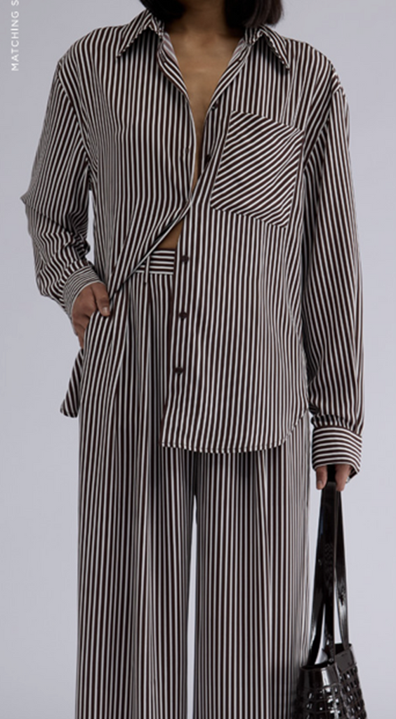 Jamie Stripe Pant (Brown Stripe)