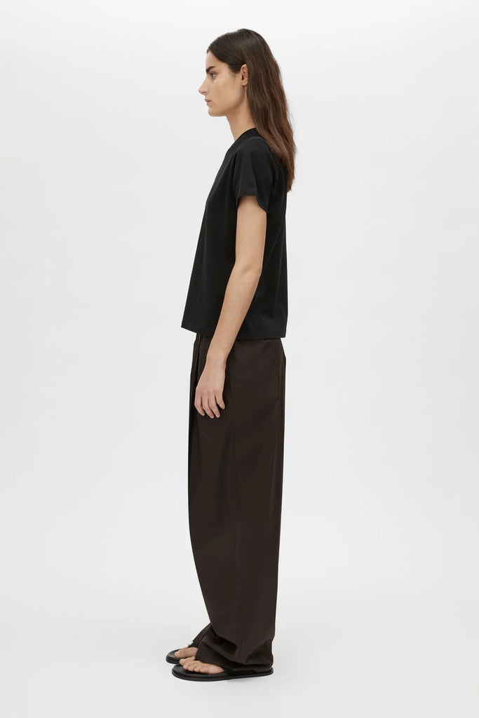 Janice Neat Fit Logo Tee (Black)