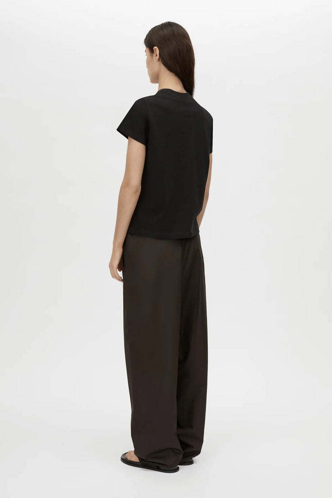 Janice Neat Fit Logo Tee (Black)