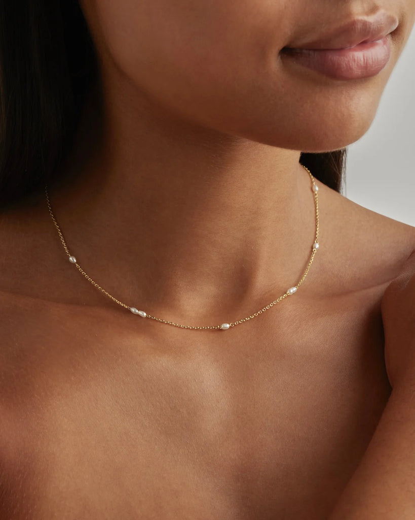 Serene Dreams Pearl Choker (18k Gold Vermeil)