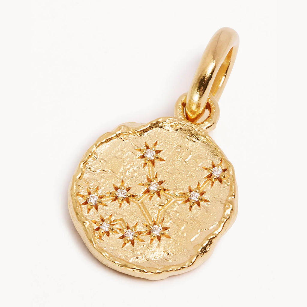 By Charlotte Cosmic Love Zodiac Pendants (Gold)