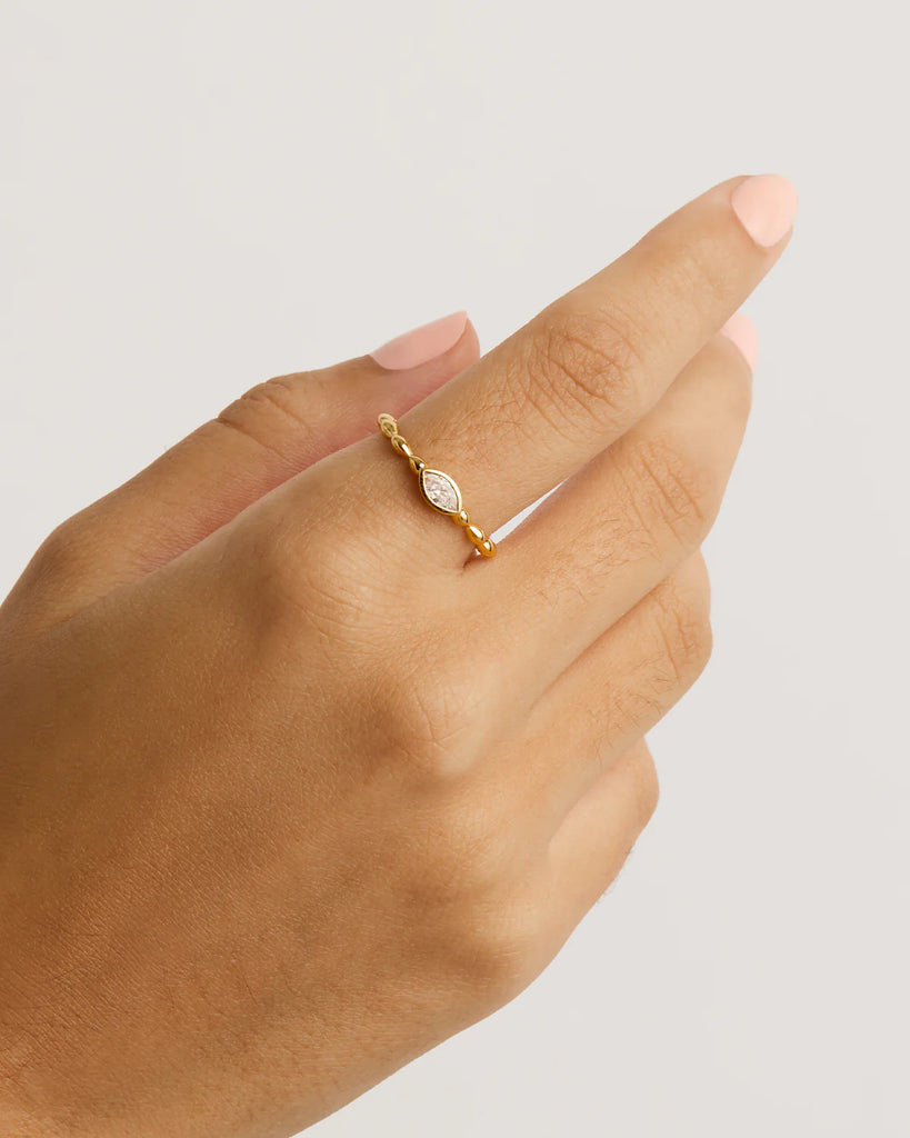 By Charlotte Lucky Eye Ring (Gold)