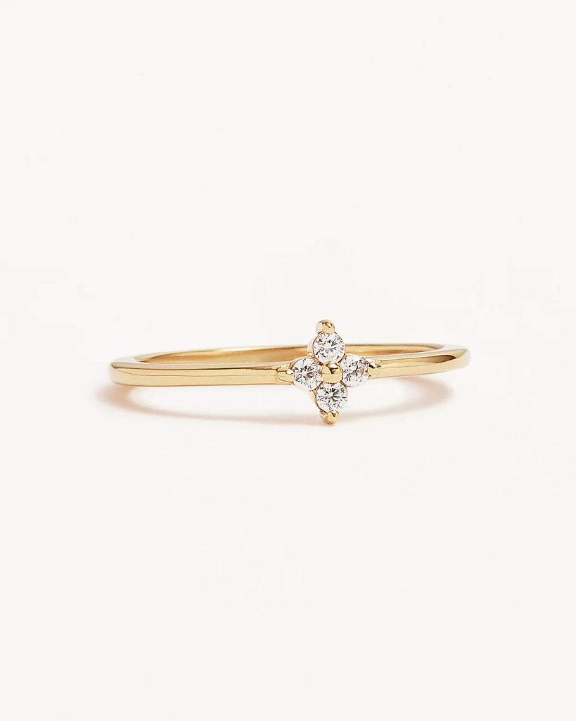 Crystal Bloom Ring (18k Gold Vermeil)