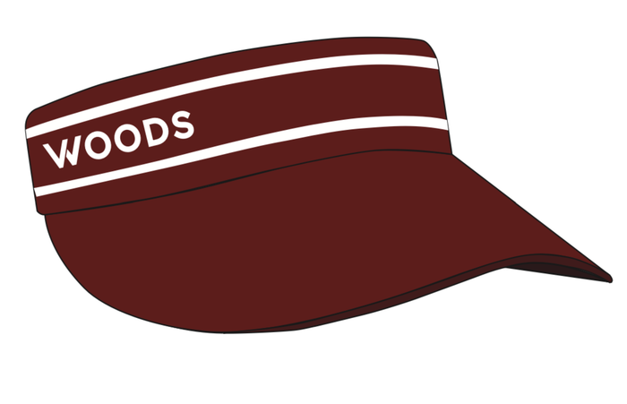 Woods Visor (Red/Ivory)