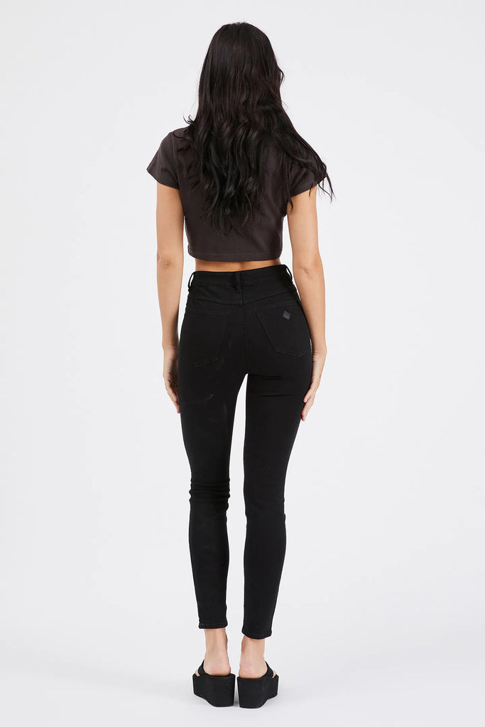 Abrand Jeans High Skinny Ankle Basher Black Magic