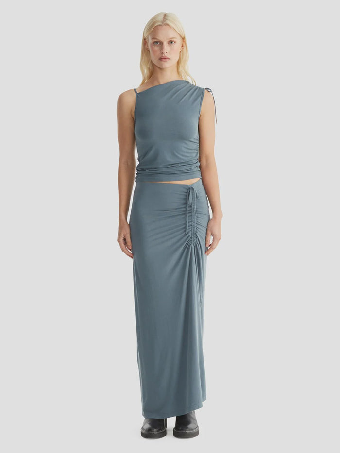 Ena Pelly Joey Ruched Midi Skirt
