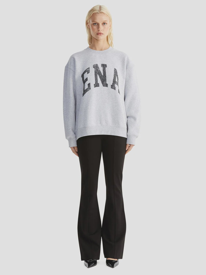 Ena Pelly Lilly Oversized Sweater College (Mid Grey Marle)