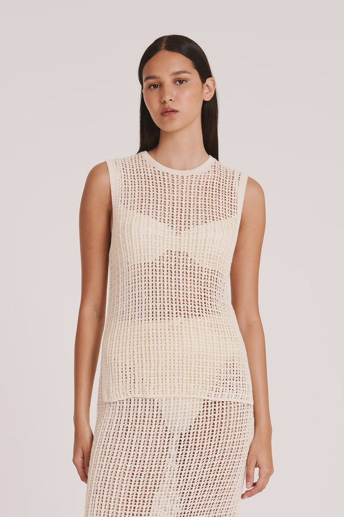 Nude Lucy Tesni Crochet Tank (Natural)