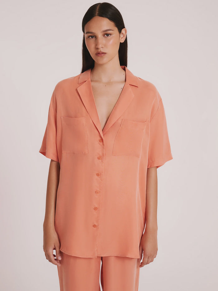 Nude Lucy Lucia Cupro Shirt (Watermelon)
