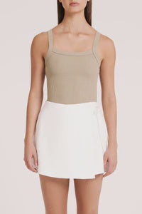Nude Lucy Classic Waffle Tank (Olive)